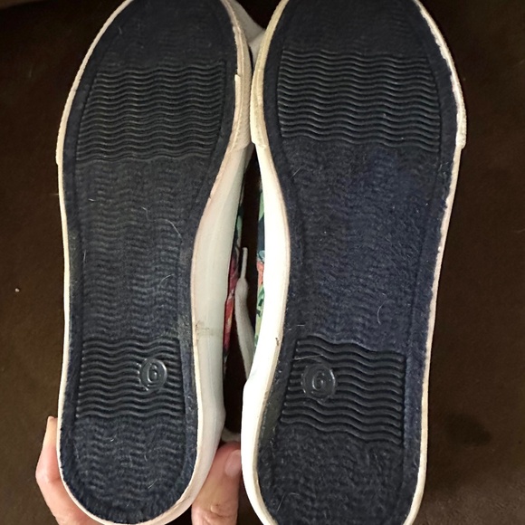 Mossimo Supply Co. Floral Print Canvas Shoes Sz 6 - Picture 5 of 7